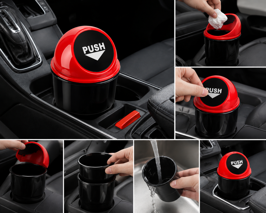 537 Car Dustbinmini Car Trash Bincar Ashtray