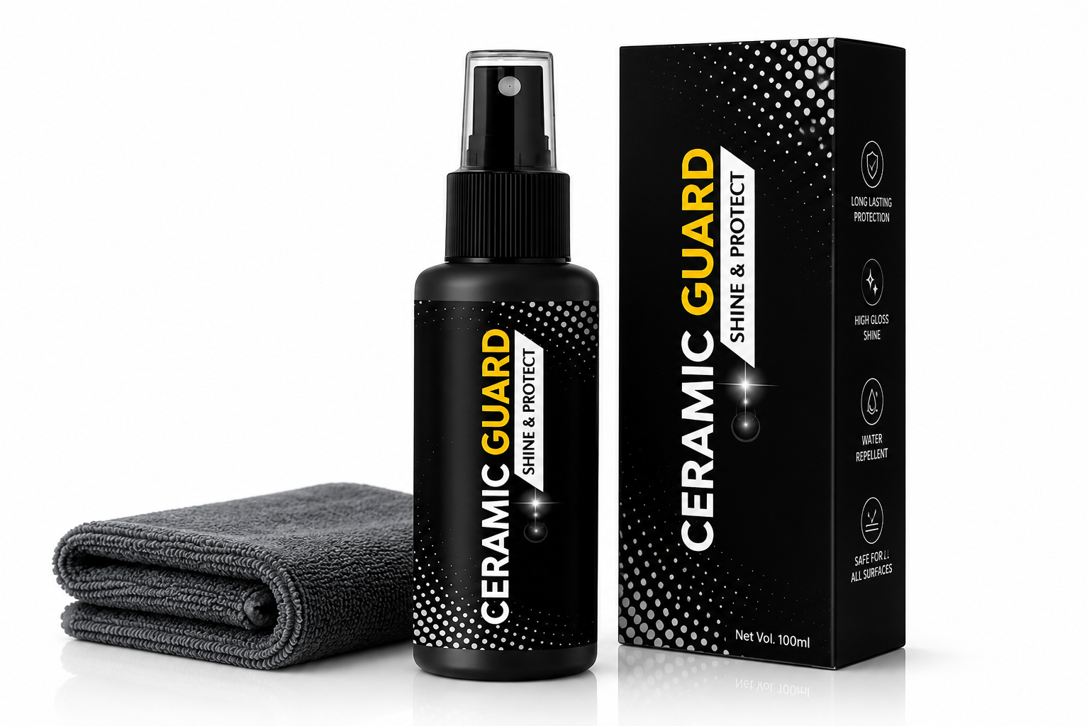Ceramic Guard Spray – Instant Shine & Protection Coating for Cars (100ml)