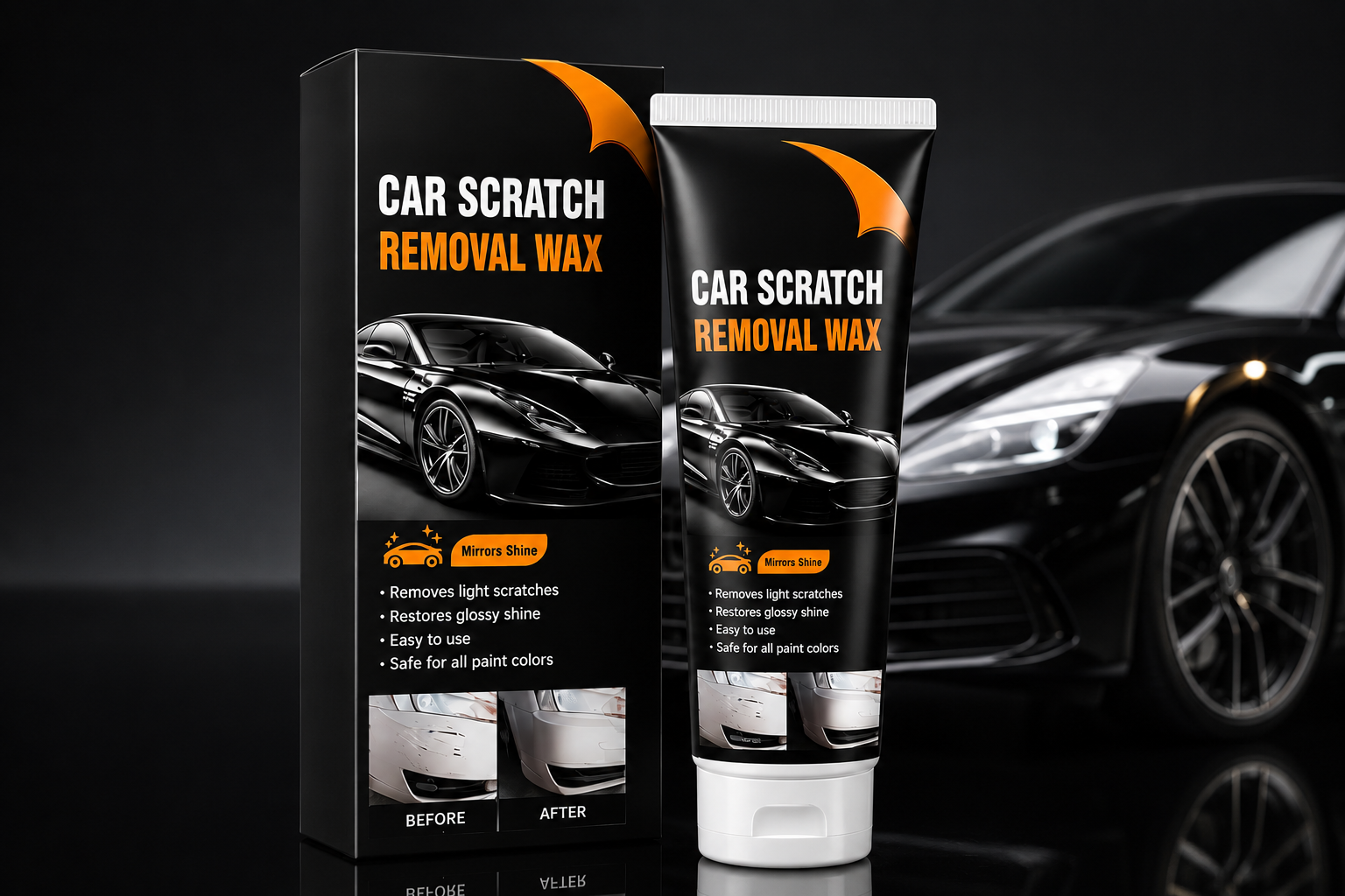 Car Scratch Removal Wax – Instant Shine & Scratch Repair Cream